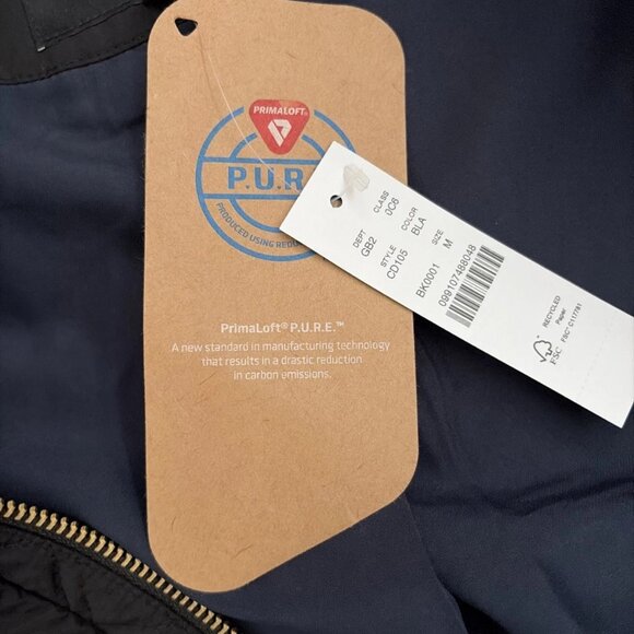 NEW J Crew Womens Quilted Puffer Barn Vest Snaps Zip Pockets Black S $500 NWT - Picture 4 of 5